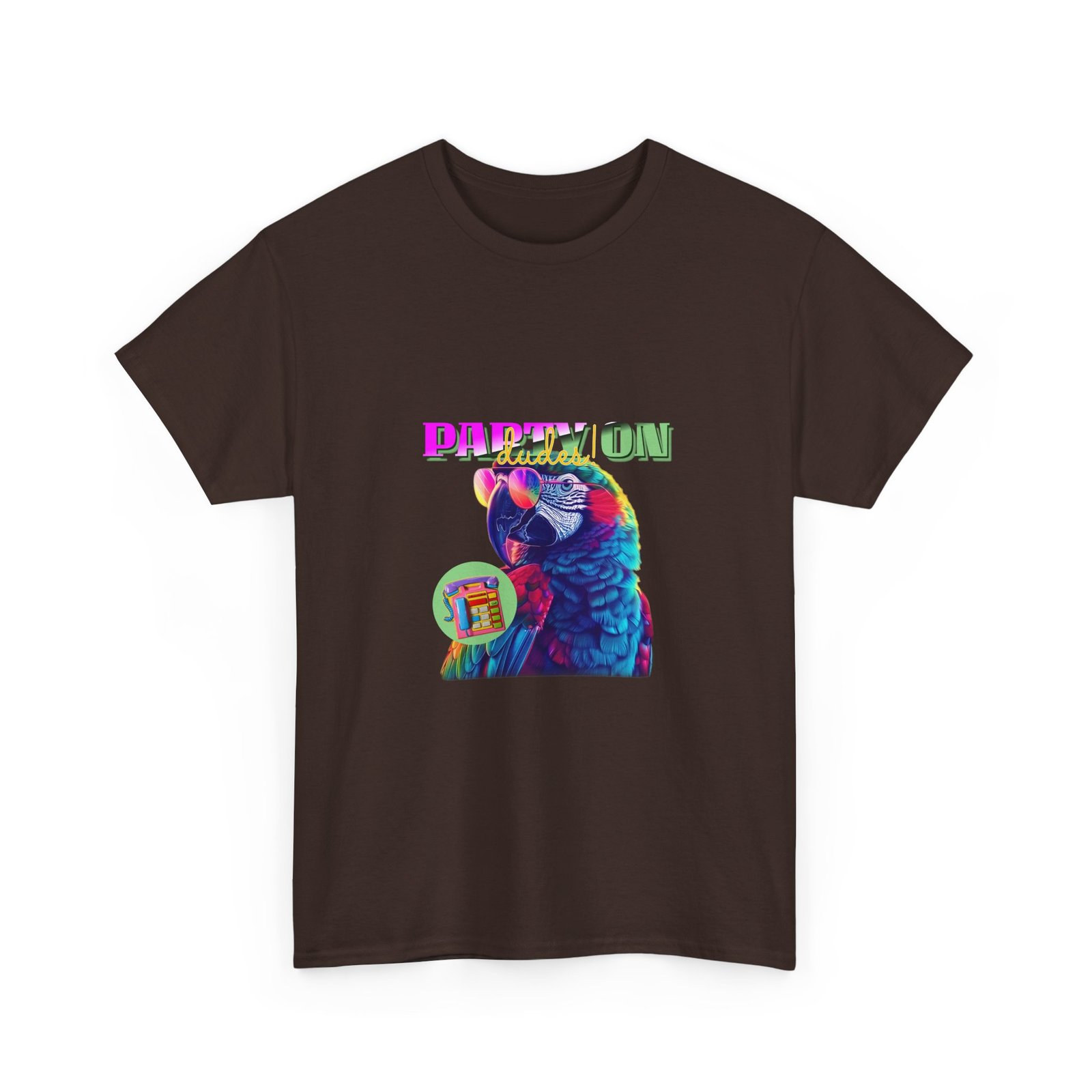 Vibrant Papillon Parrot Colorful Illustration - T-shirt - Image 3