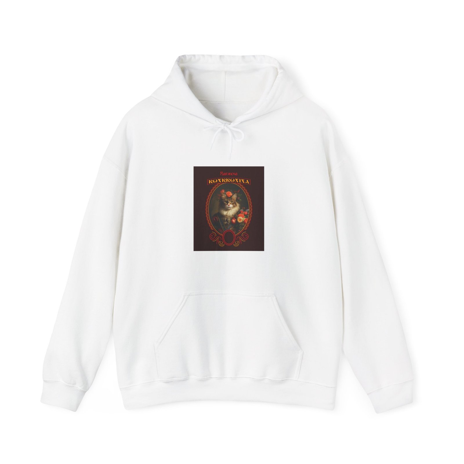 Baronessa Murronika Vintage Cat Illustration with Elegant Charm - Hoodie