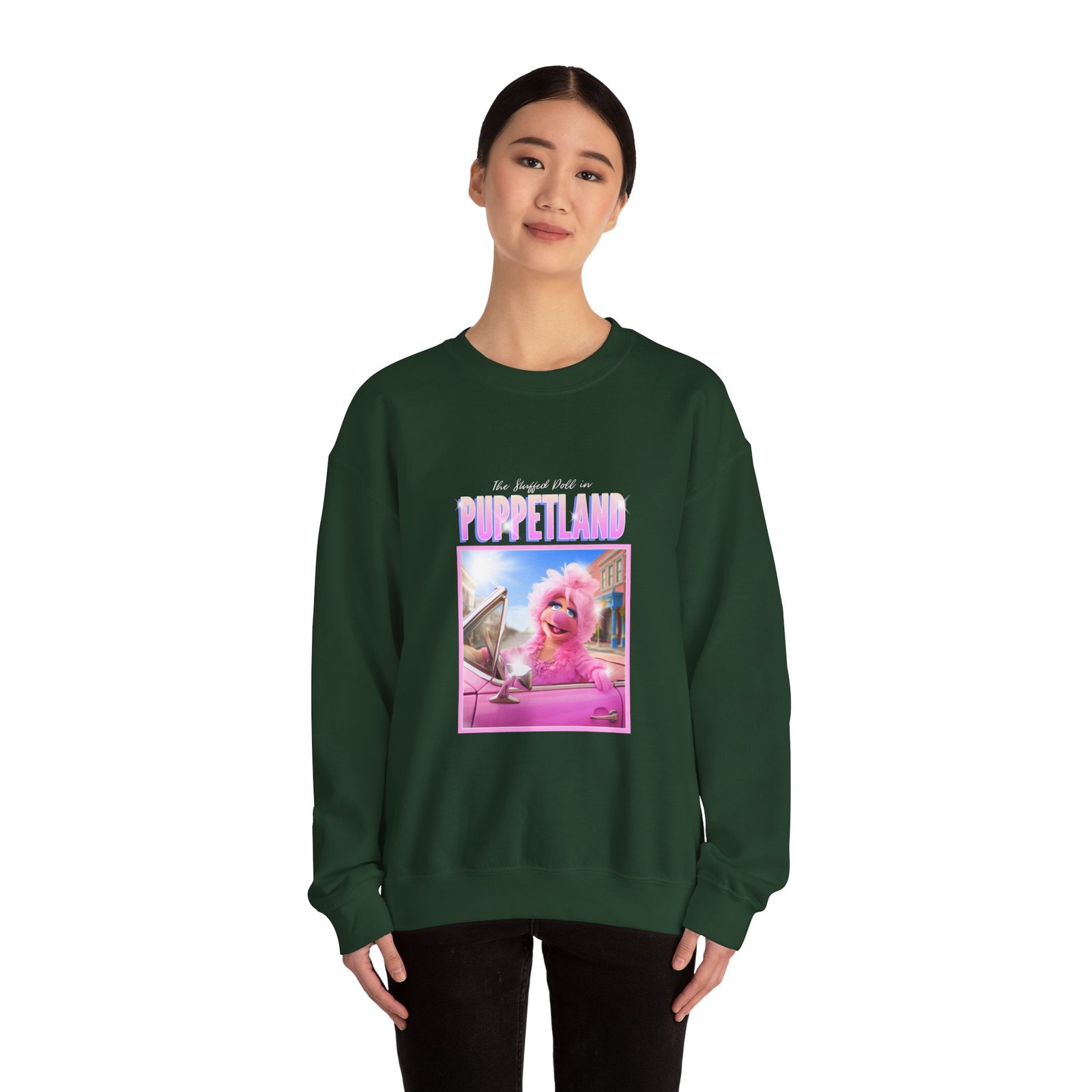 Glamorous Poodle with Puppetland Theme Artistic Illustration - Sweatshirt - Image 8