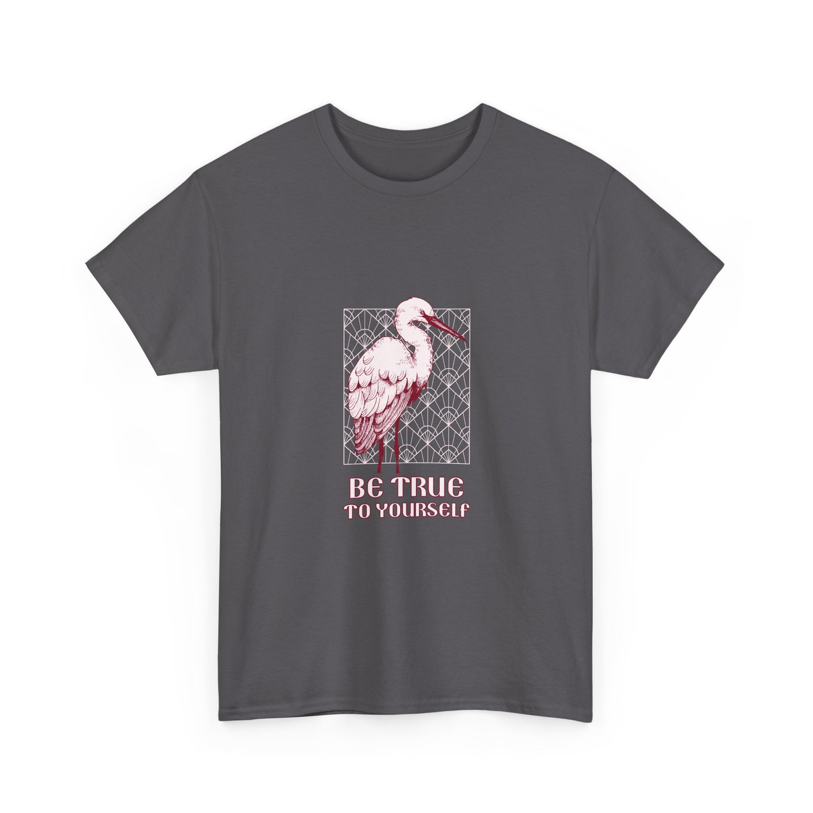 Be True To Yourself Inspirational Stork Elegant Design - T-shirt - Image 7