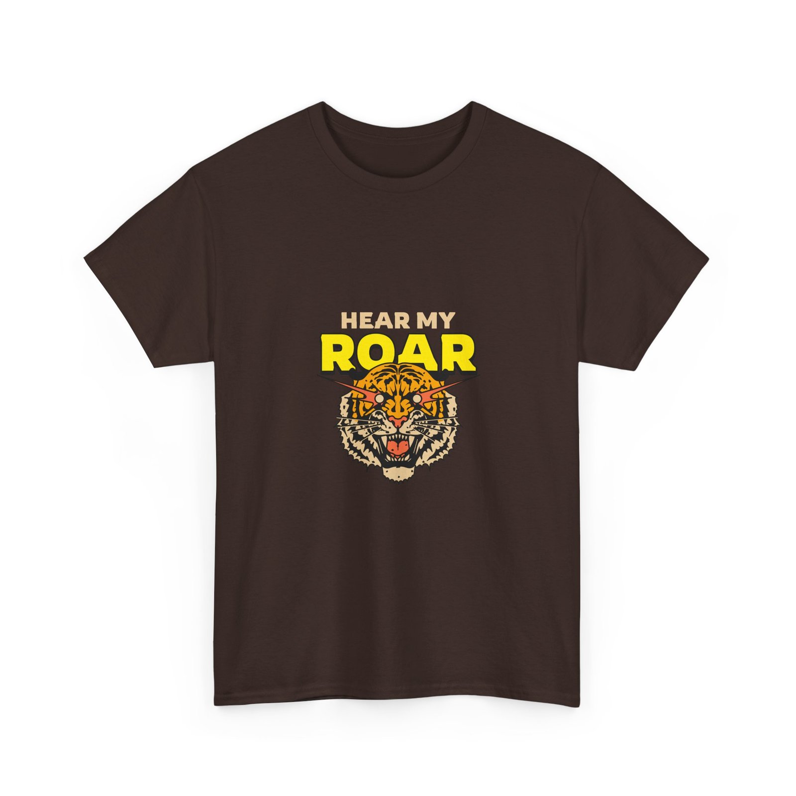 HEAR MY ROAR Fierce Tiger Bold Graphic Design - T-shirt - Image 3