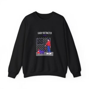 Easily Distracted By Dogs Dog Walker Graphic Design - Sweatshirt