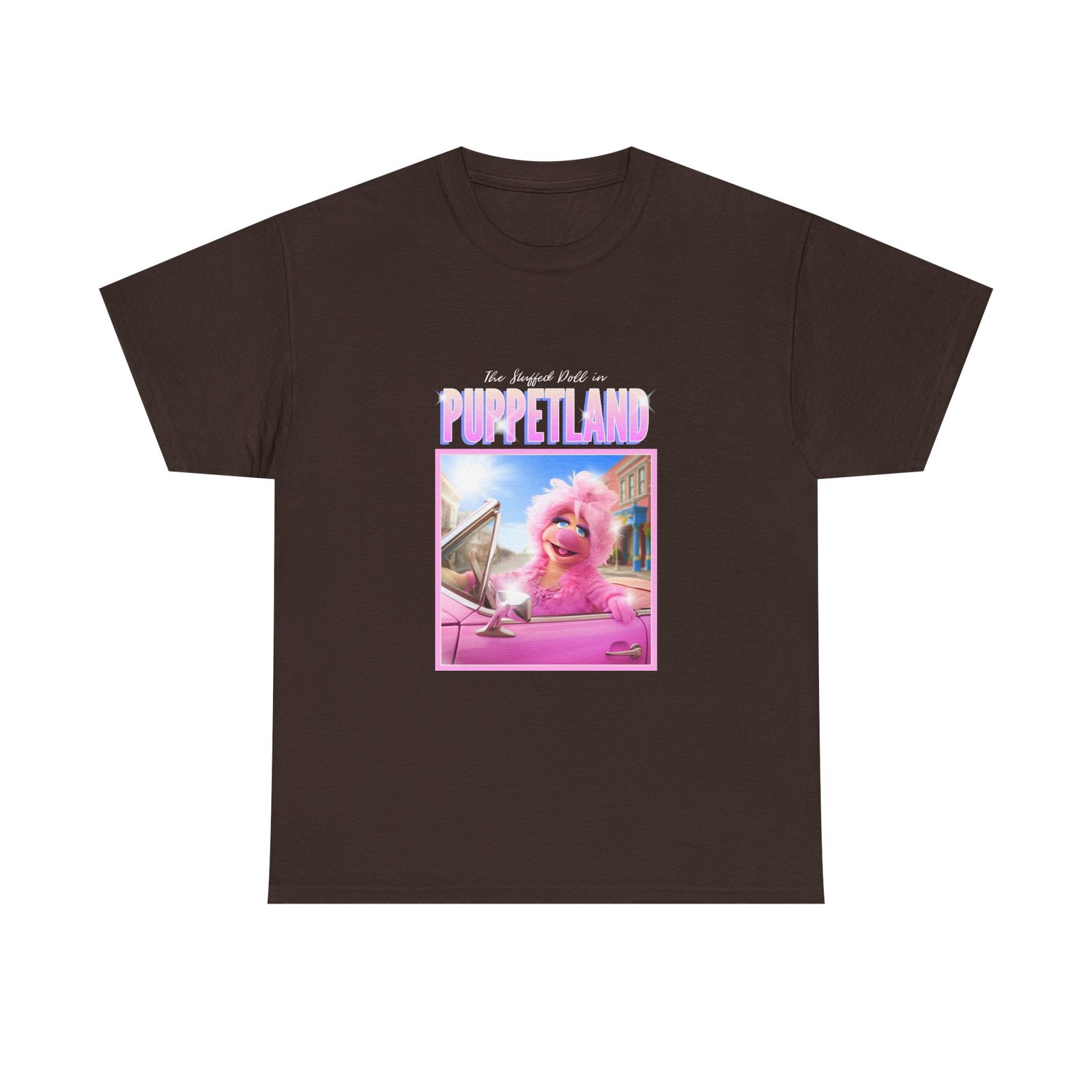Glamorous Poodle with Puppetland Theme Artistic Illustration - T-shirt