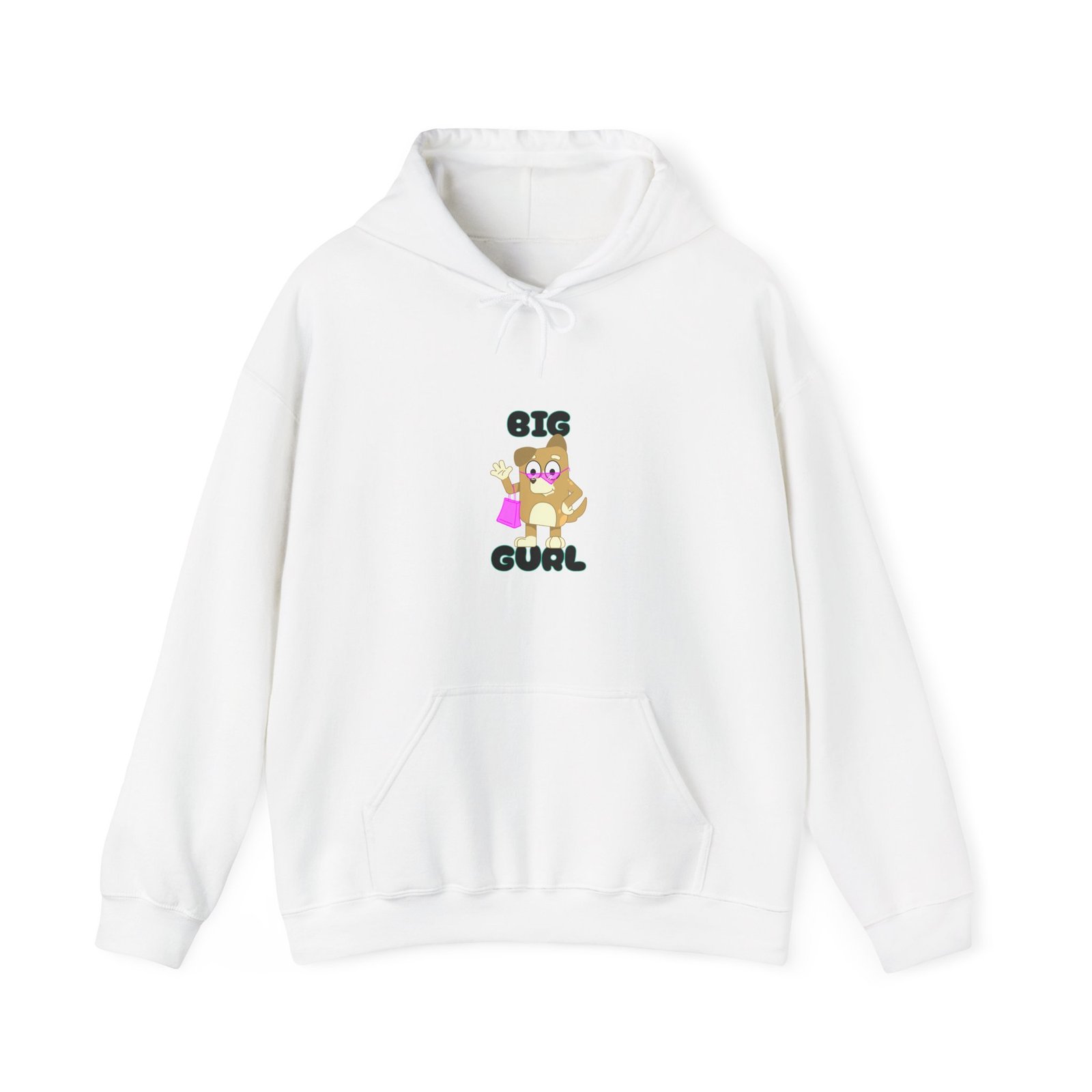Big Gurl Squirrel Shopper Cute Cartoon Character - Hoodie