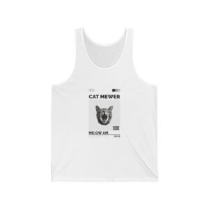 Cat Mewer Screaming Feline Illustration with Expressive Pose - Tank Top
