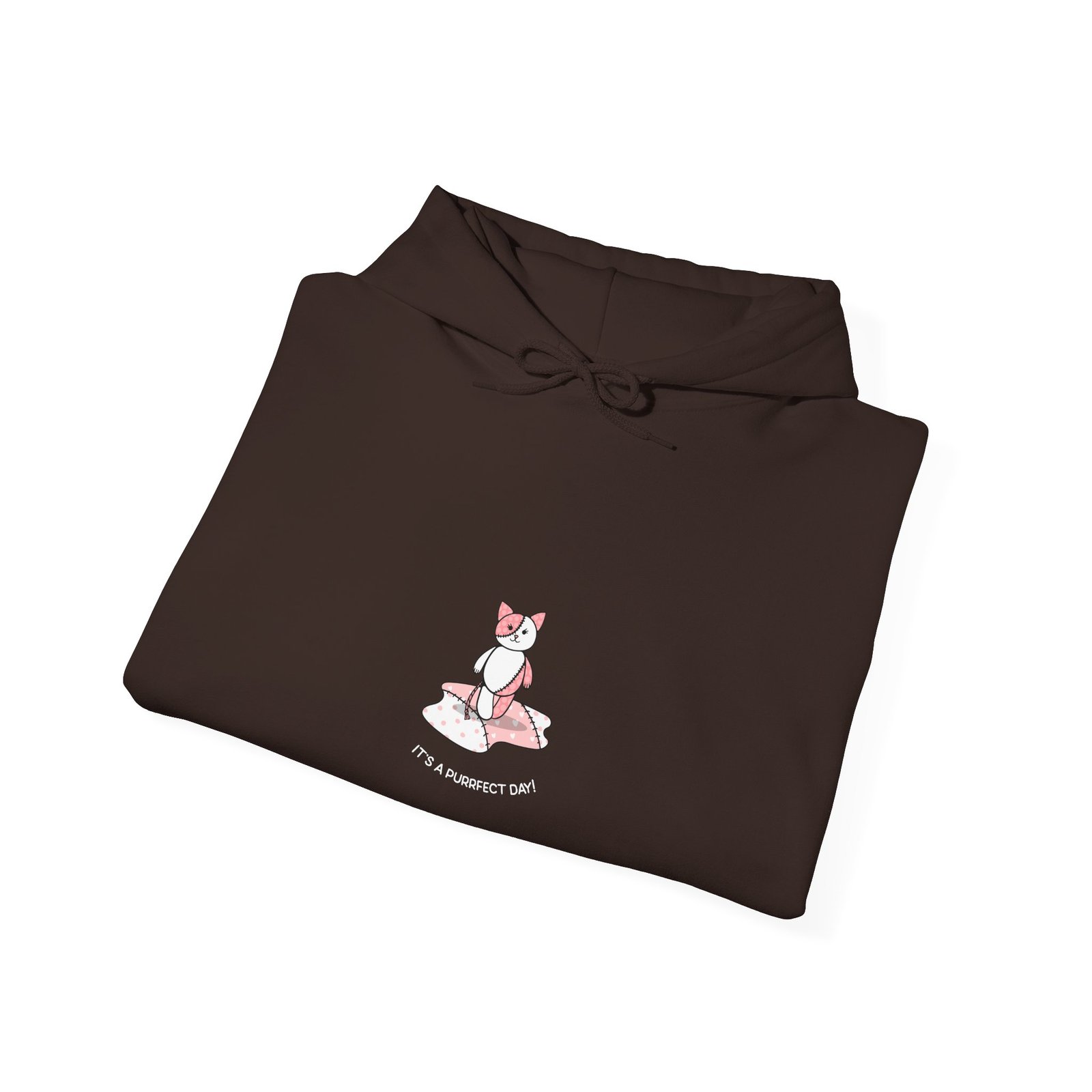 It’s A Purrfect Day Cat Cozy Cute Feline Illustration - Hoodie - Image 8