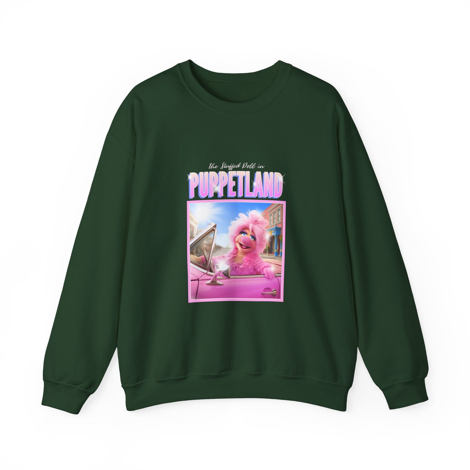 Glamorous Poodle with Puppetland Theme Artistic Illustration - Sweatshirt - Image 5