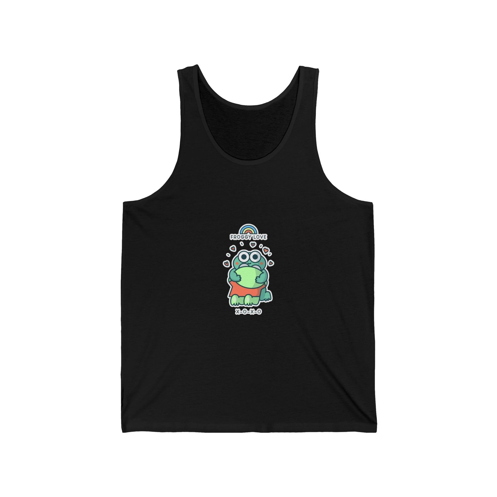 Froggy Love Adorable Cute Frog Illustration - Tank Top