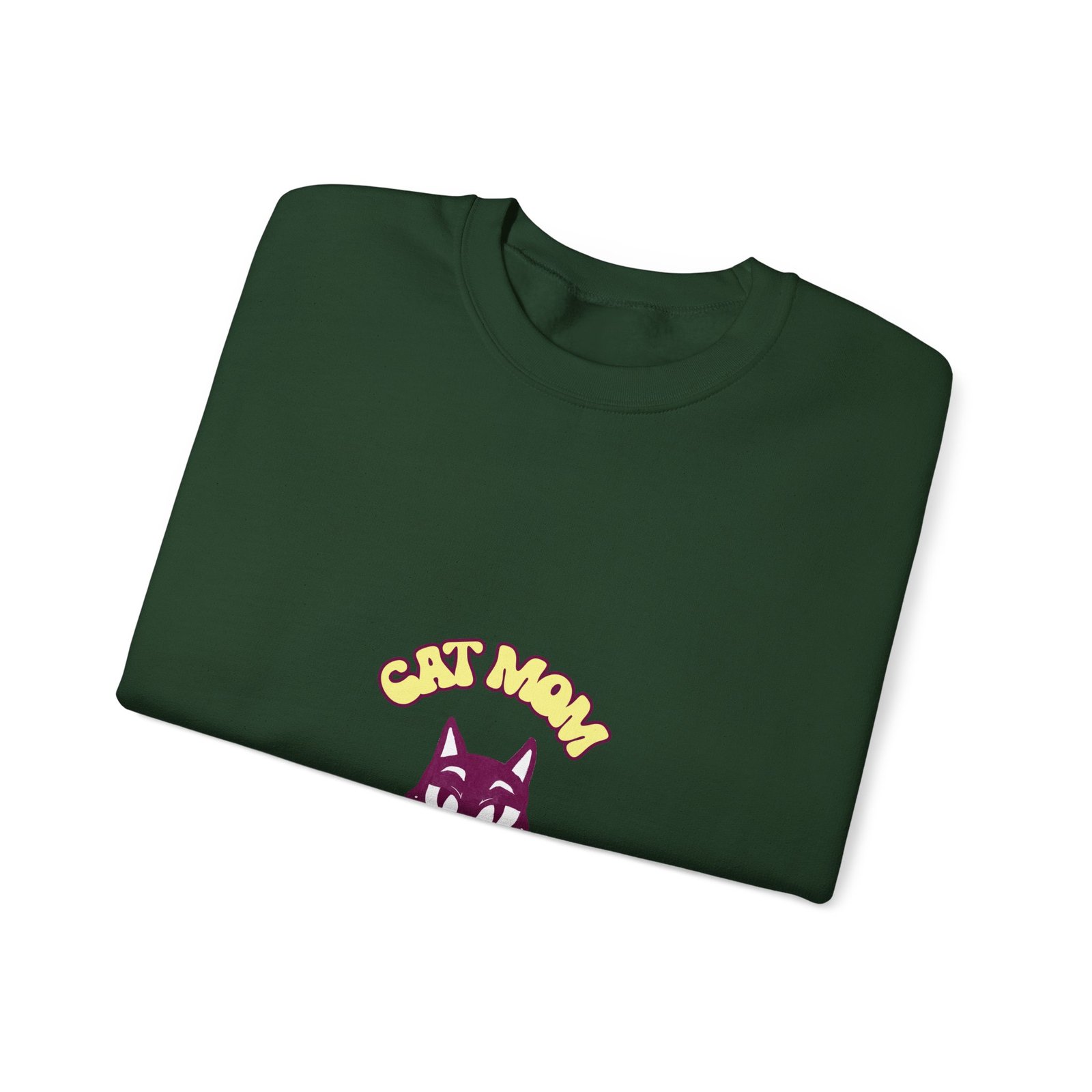 Cute Cat Mom Feline Illustration with Playful Cat Character - Sweatshirt - Image 7