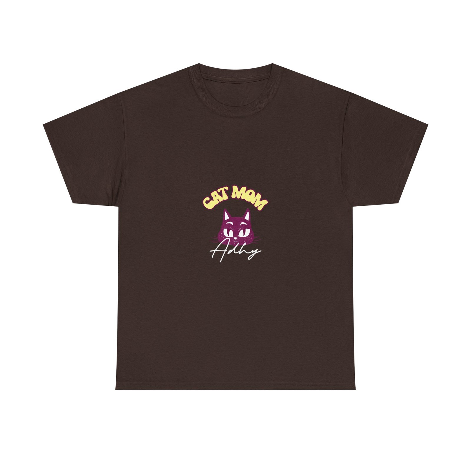 Cute Cat Mom Feline Illustration with Playful Cat Character - T-shirt