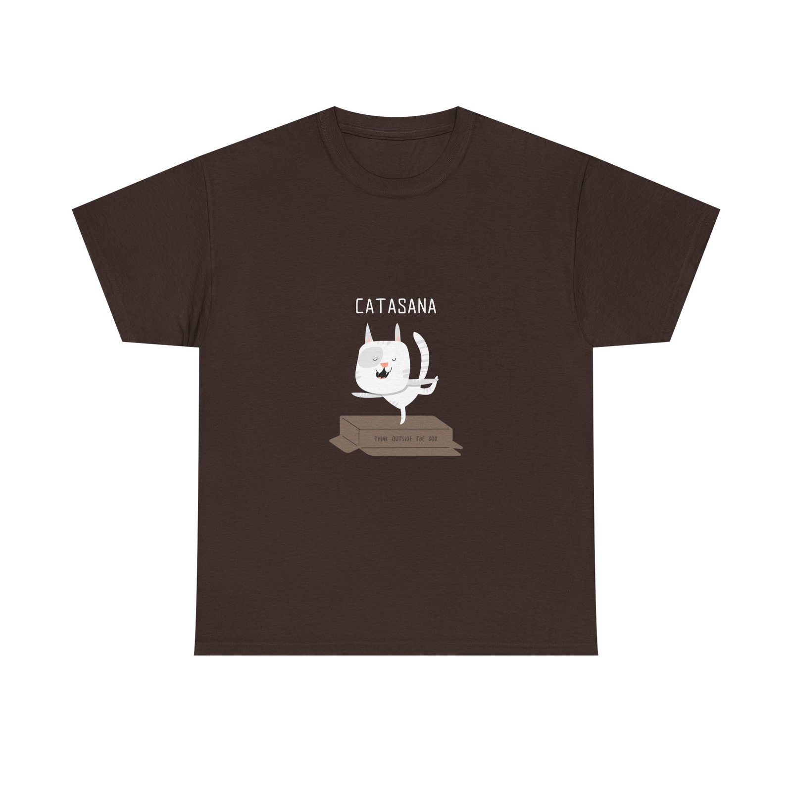 Cat in Asana Pose Peaceful Zen Meditation Design - T-shirt