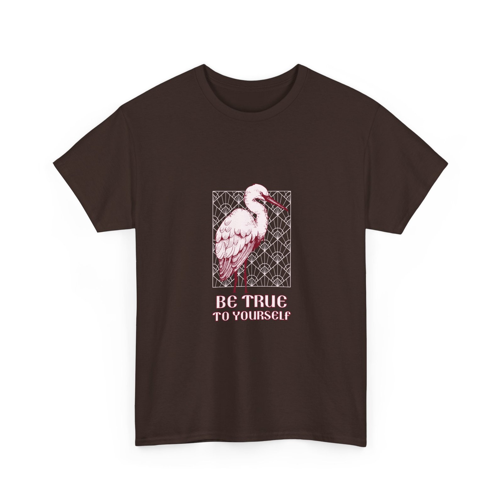 Be True To Yourself Inspirational Stork Elegant Design - T-shirt - Image 3