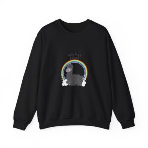 Cute Hello How U Doing Friendly Alpaca Illustration - Sweatshirt