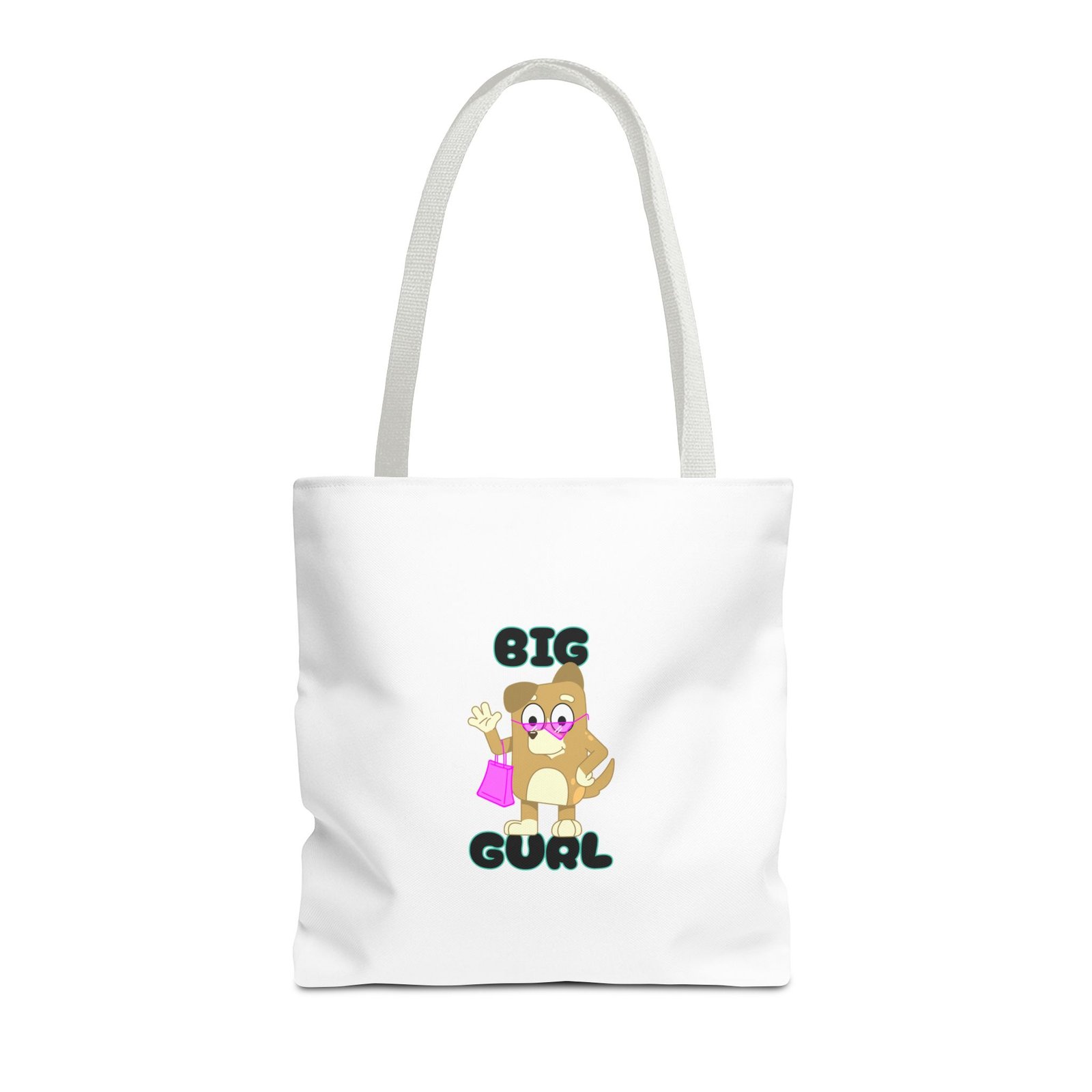 Big Gurl Squirrel Shopper Cute Cartoon Character - Tote Bag - Image 5