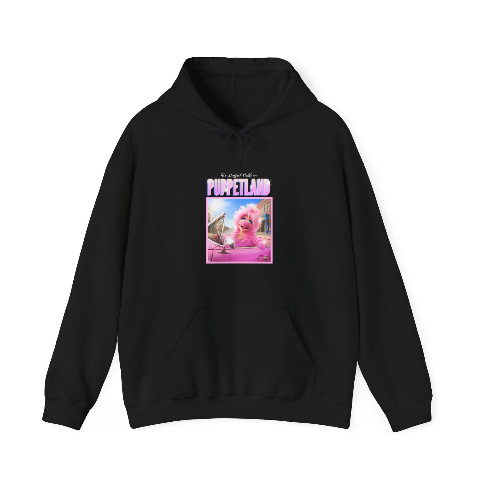 Glamorous Poodle with Puppetland Theme Artistic Illustration - Hoodie