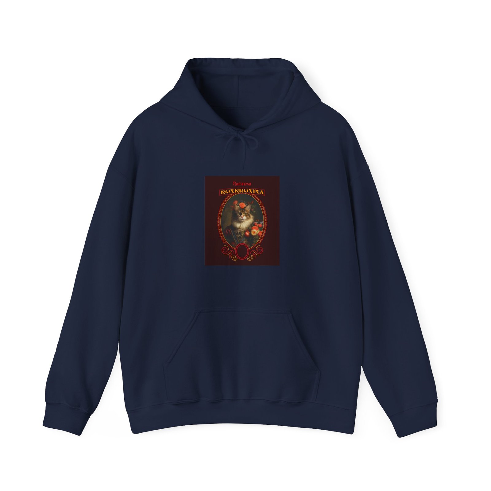 Baronessa Murronika Cat Vintage Art Nouveau Style - Hoodie - Image 9