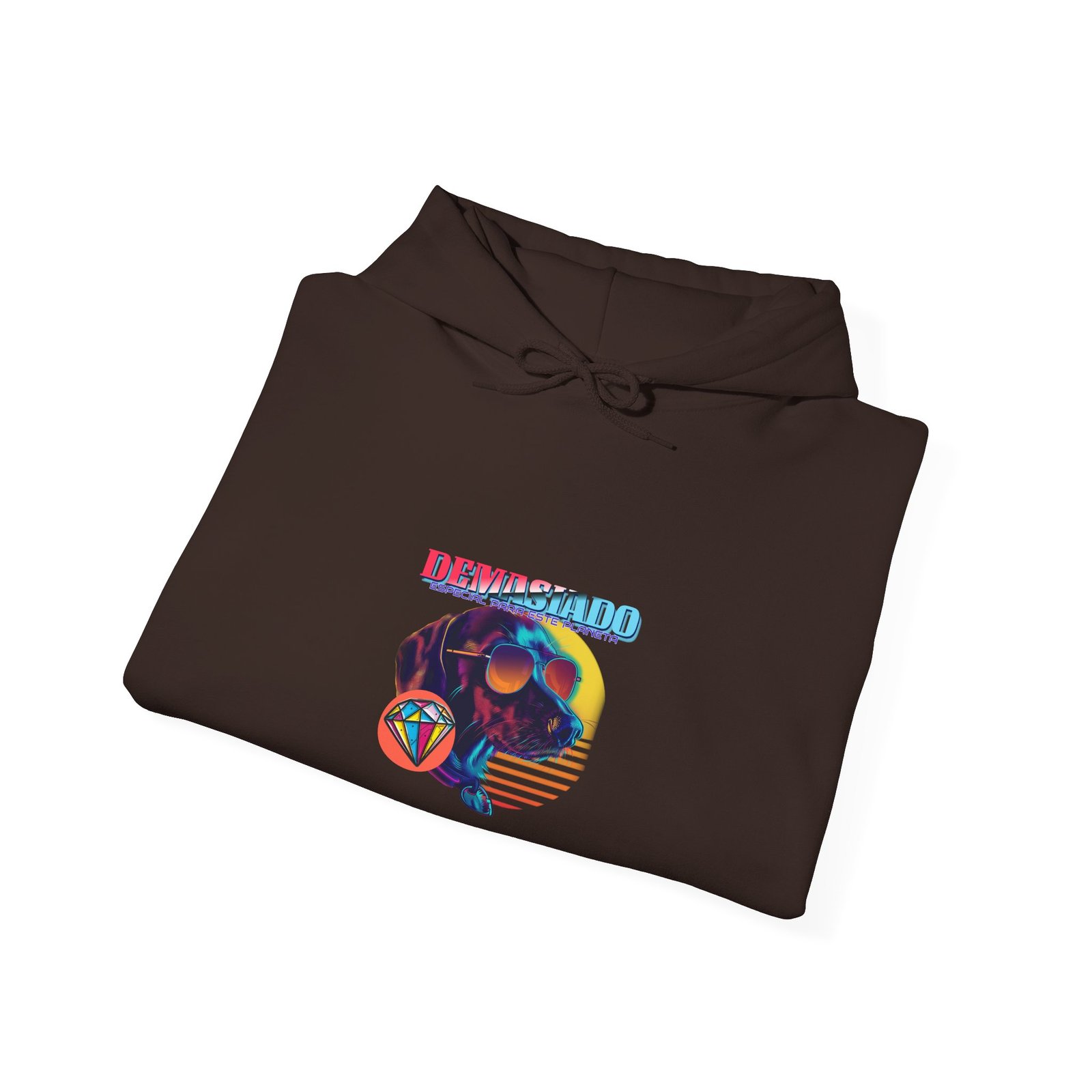Demasiado Dog Stylish Cool Graphic Design - Hoodie - Image 8
