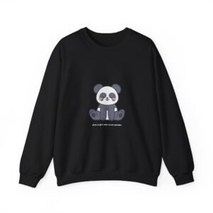 Just a Girl Who Loves Pandas Cute and Playful Design - Sweatshirt