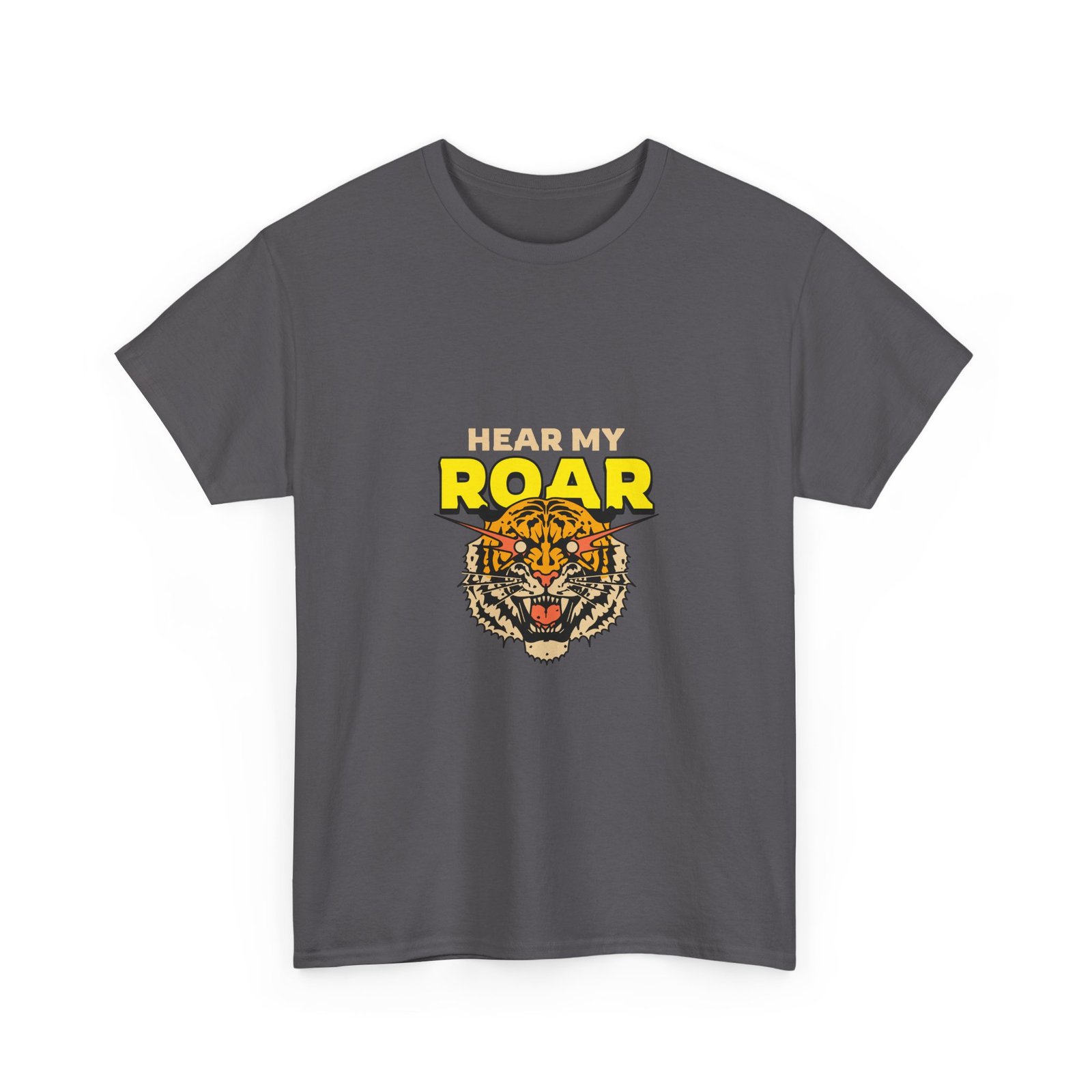 HEAR MY ROAR Fierce Tiger Bold Graphic Design - T-shirt - Image 7