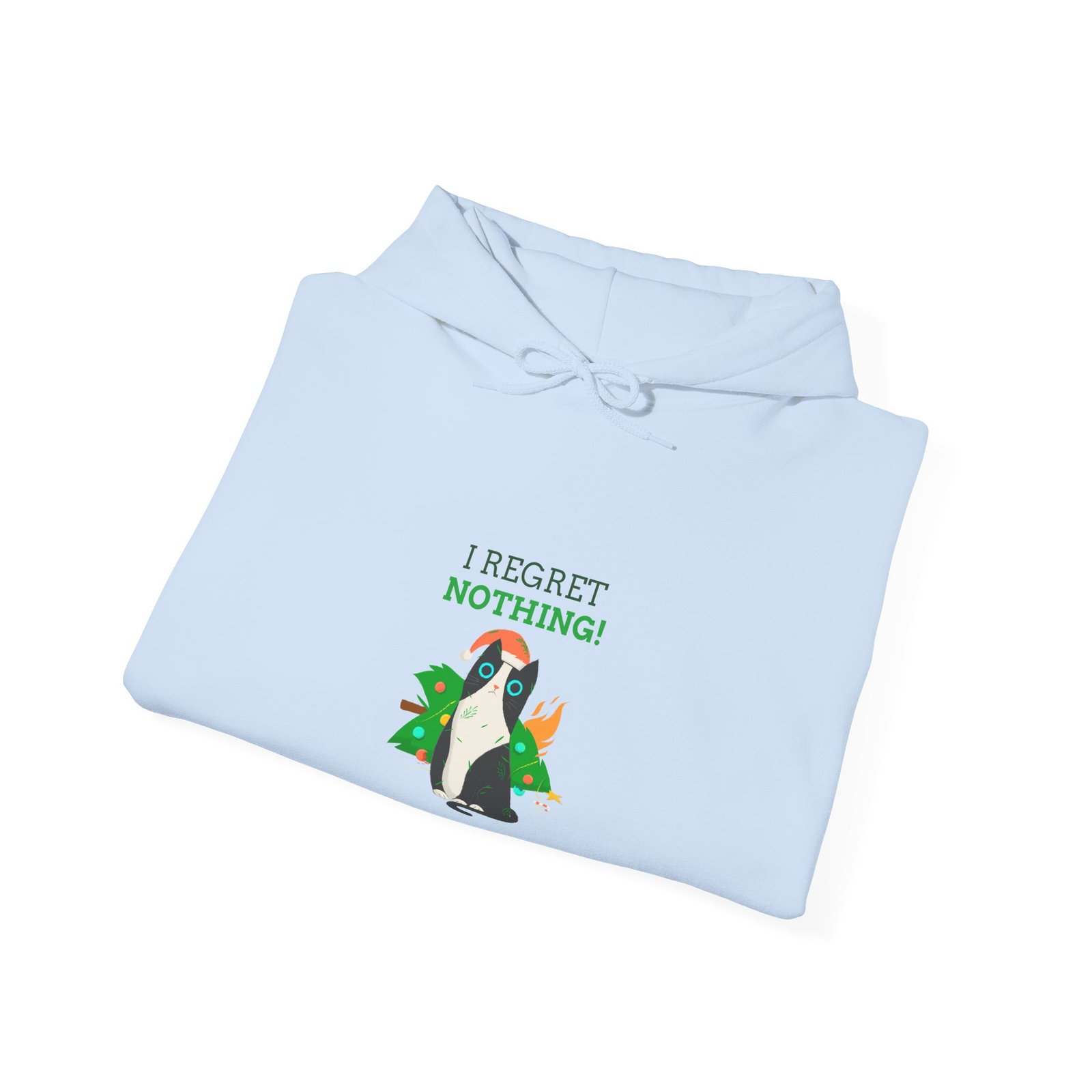 No Regrets Dog with Bold Typography and Playful Expression - Hoodie - Image 12