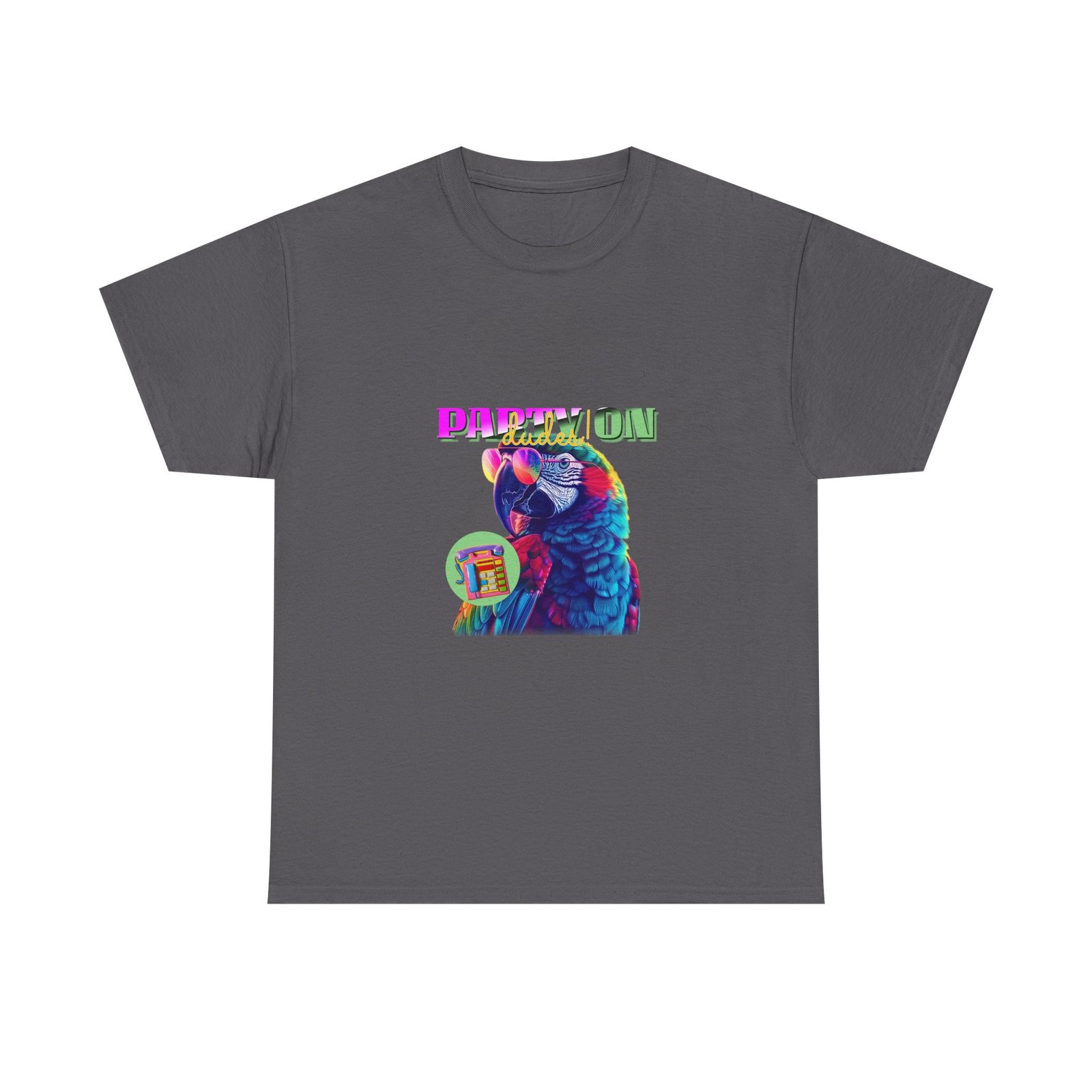 Vibrant Papillon Parrot Colorful Illustration - T-shirt - Image 5