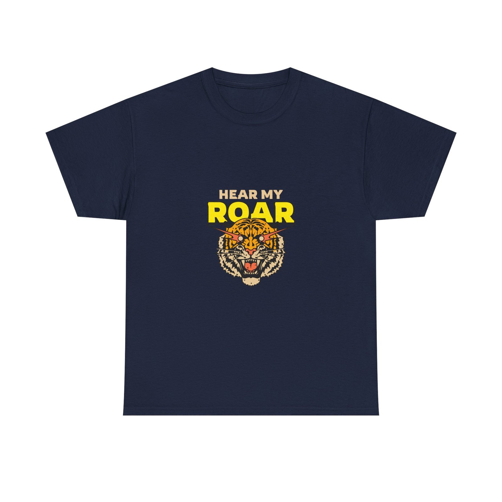 HEAR MY ROAR Fierce Tiger Bold Graphic Design - T-shirt - Image 9