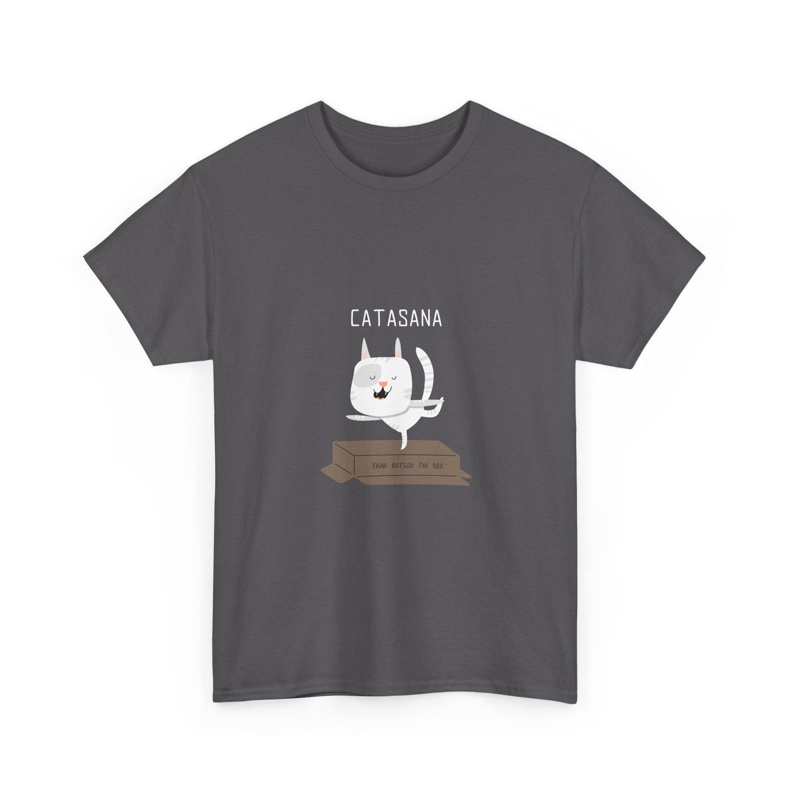Cat in Asana Pose Peaceful Zen Meditation Design - T-shirt - Image 7