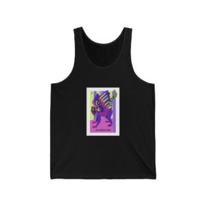 Colorful Winged Lemur Artistic Illustration - Tank Top