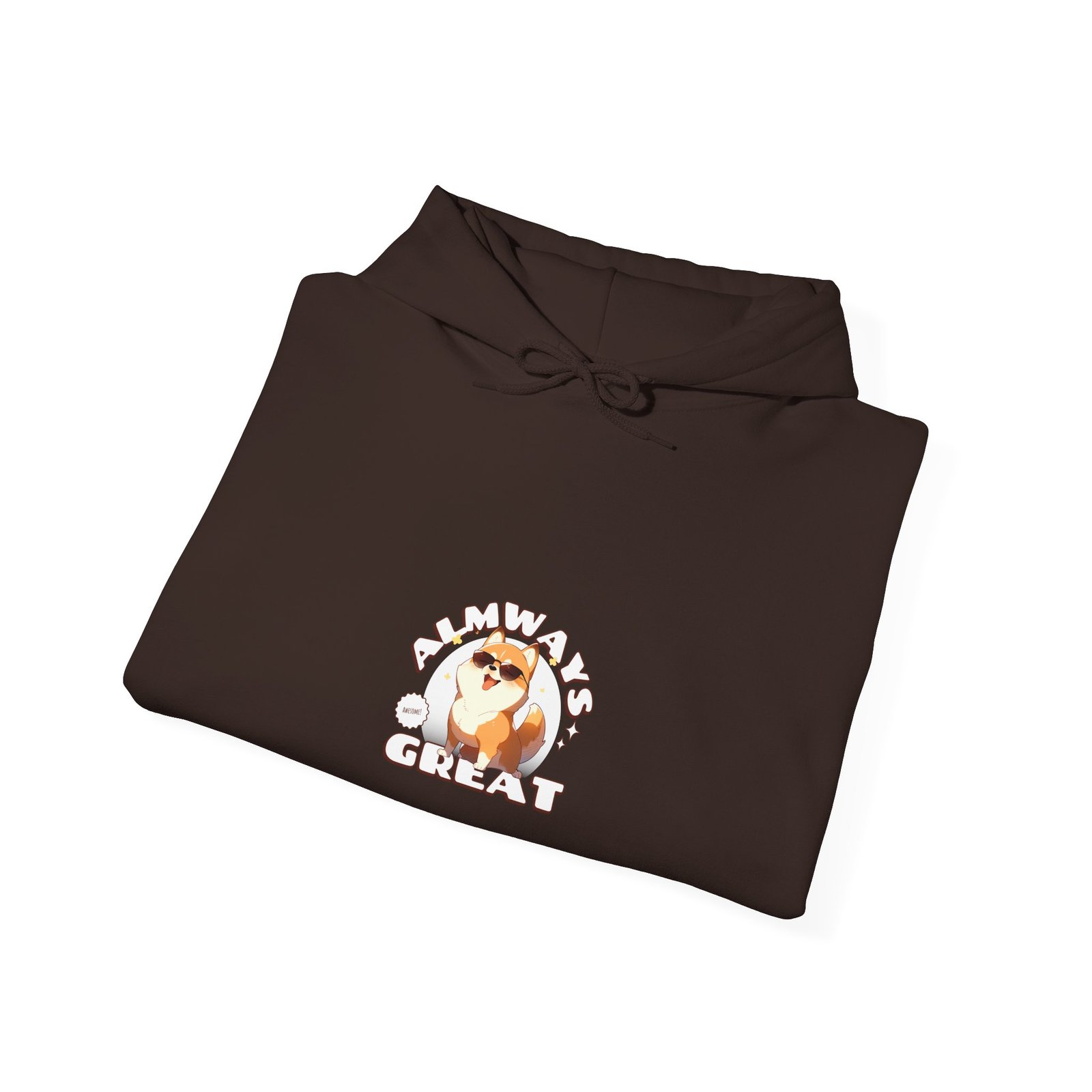 Always Great Dog Cheerful Happy Canine Illustration - Hoodie - Image 8