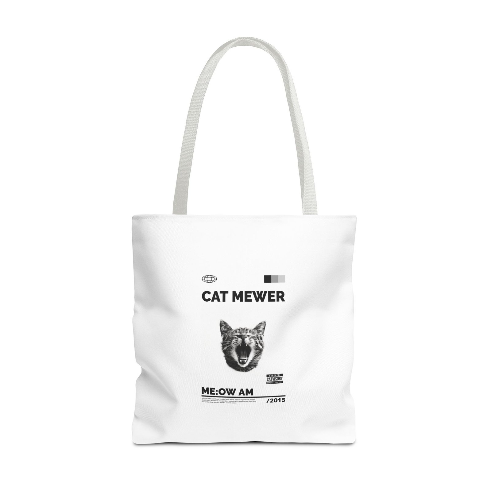 Cat Mewer Screaming Feline Illustration with Expressive Pose - Tote Bag - Image 9
