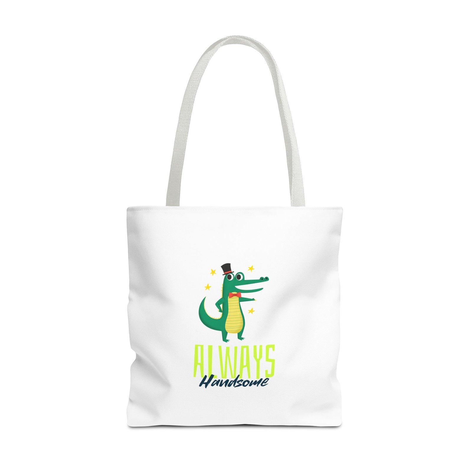 Always Handsome Crocodile Charming Illustration - Tote Bag - Image 9