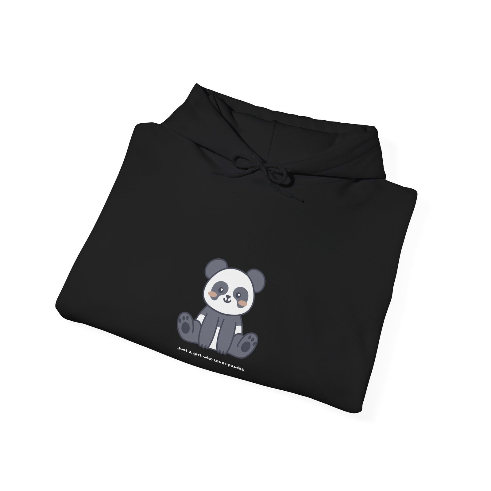 Just a Girl Who Loves Pandas Cute and Playful Design - Hoodie - Image 4