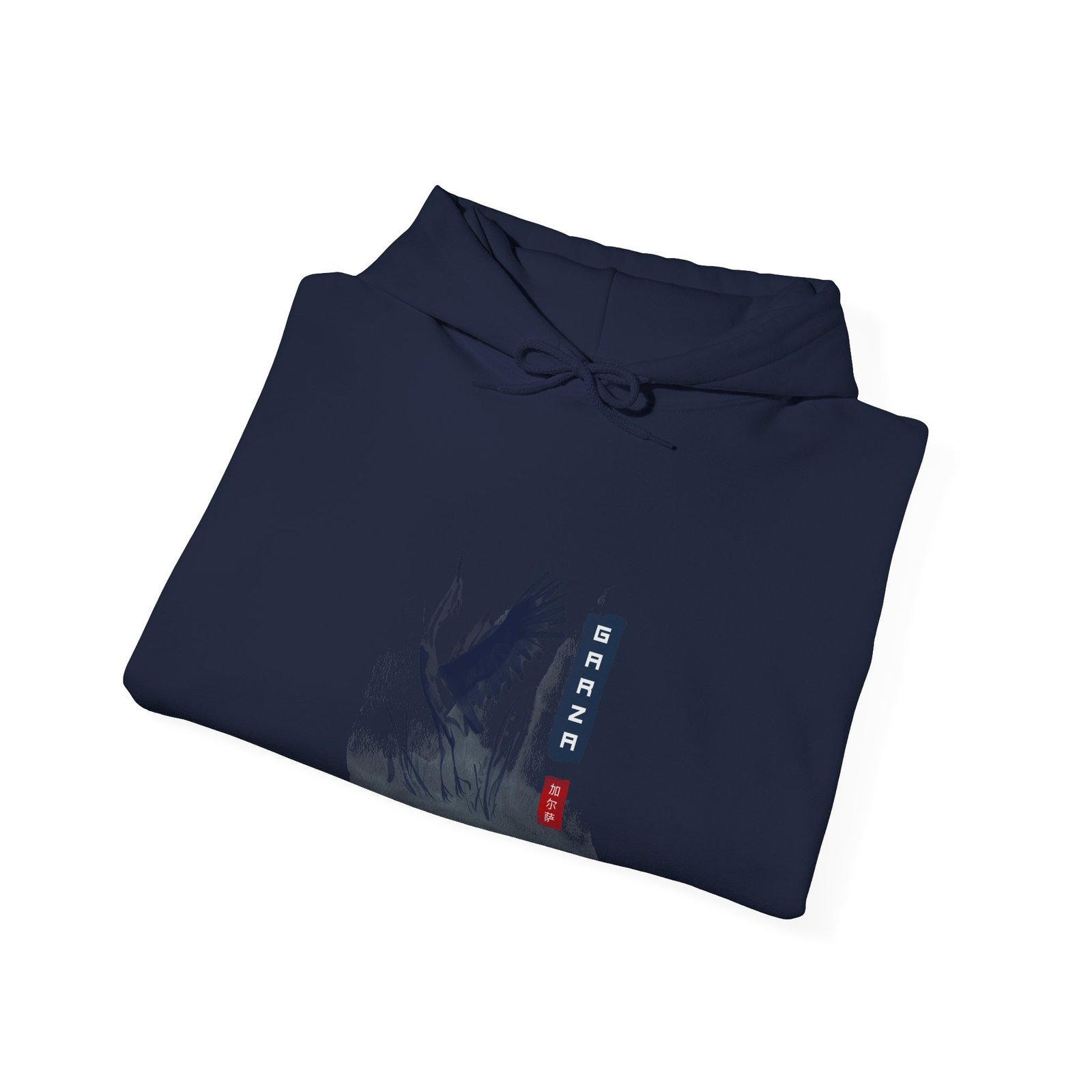 Graceful Garza Heron in Elegant Pose Design - Hoodie - Image 12