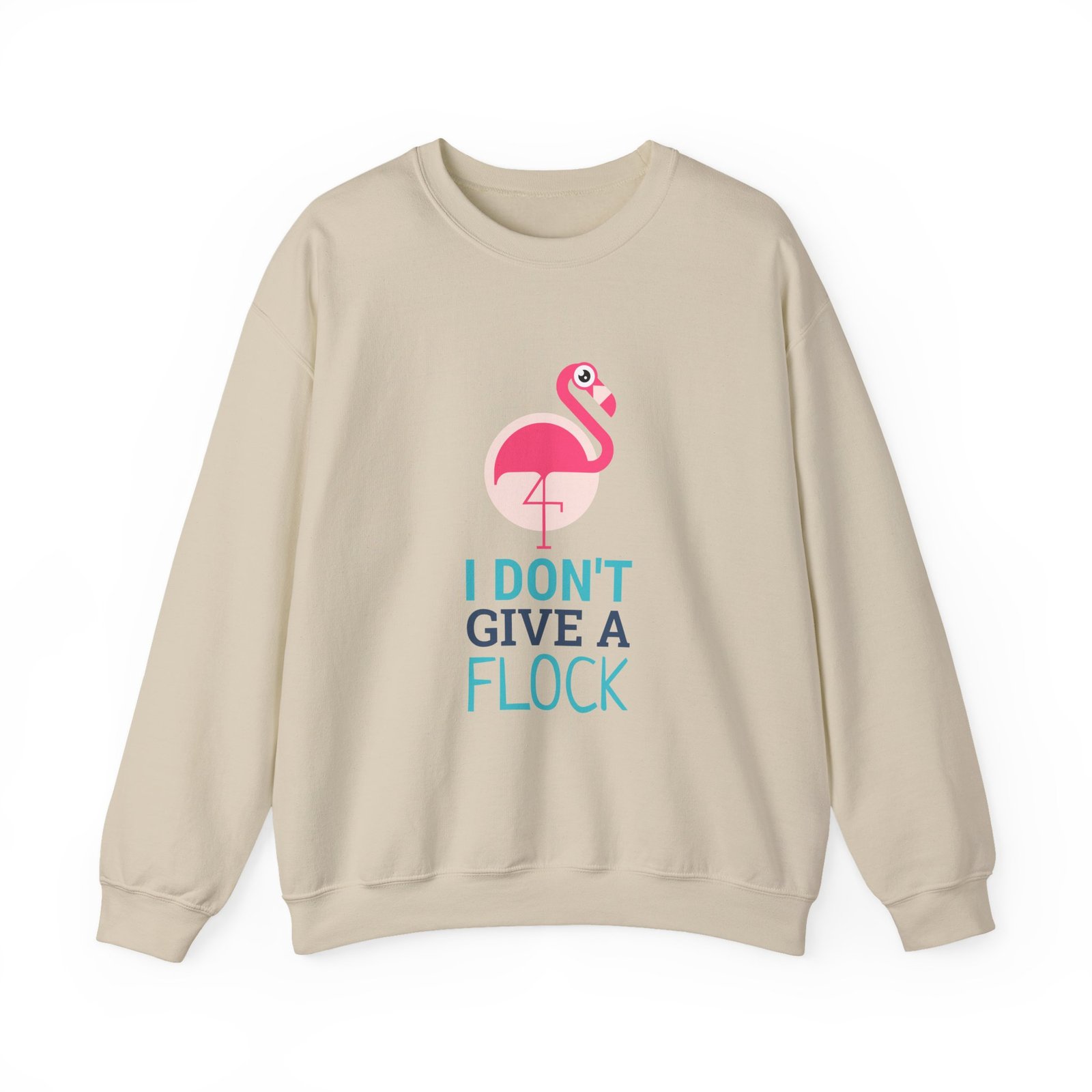 I Don’t Give A Flock Flamingo Sassy Graphic - Sweatshirt - Image 5