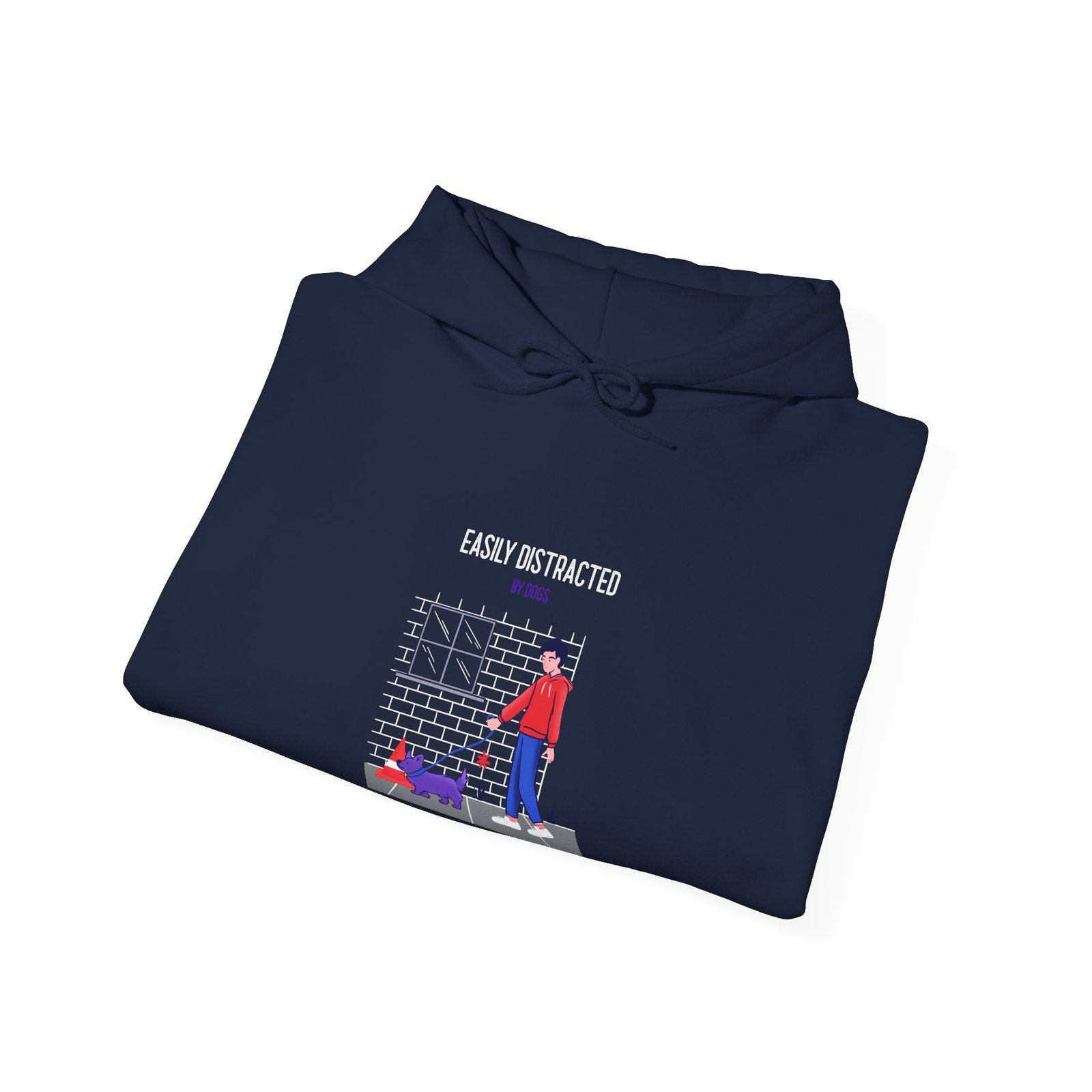 Easily Distracted By Dogs Dog Walker Graphic Design - Hoodie - Image 12