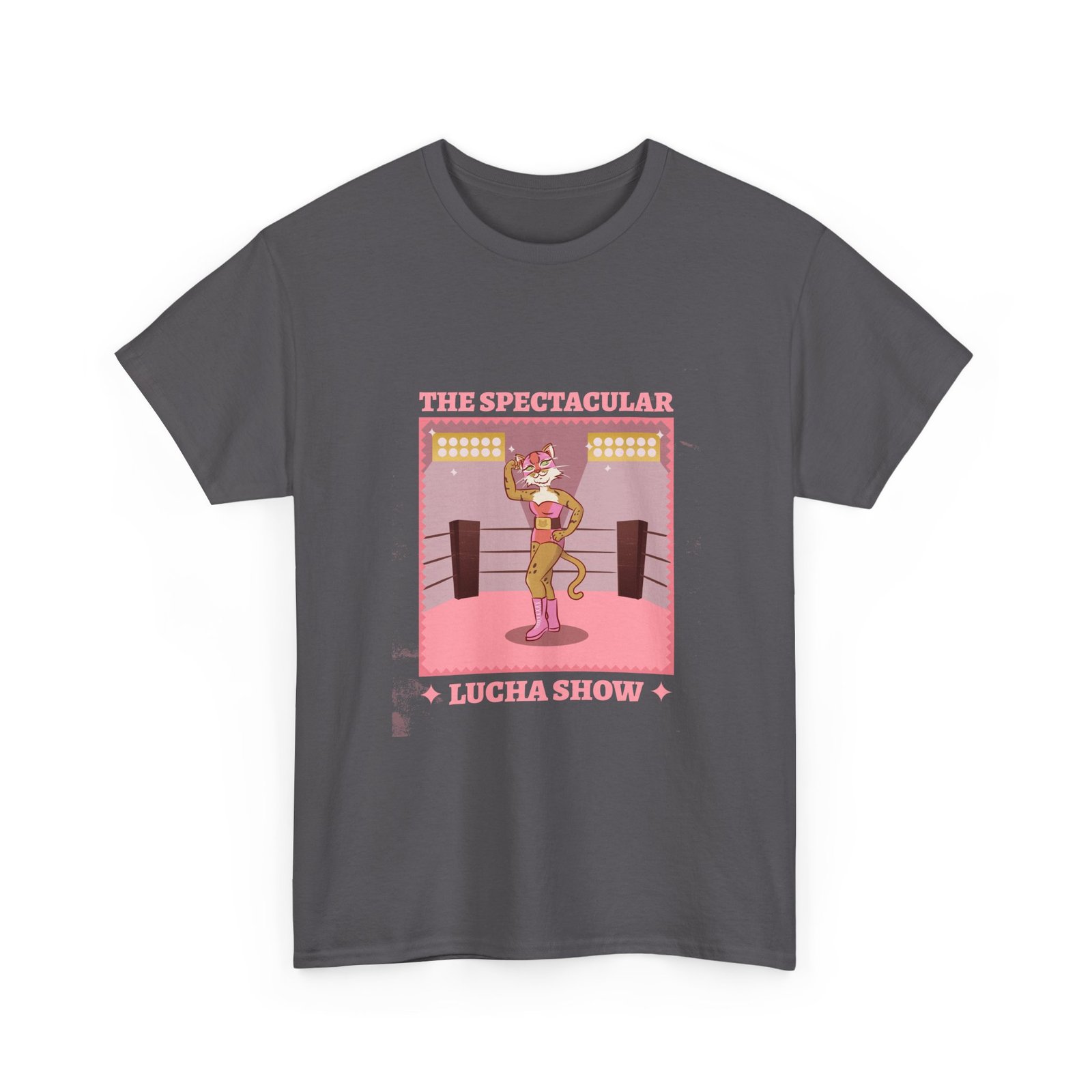 The Spectacular Lucha Show Cat Athletic Design - T-shirt - Image 7
