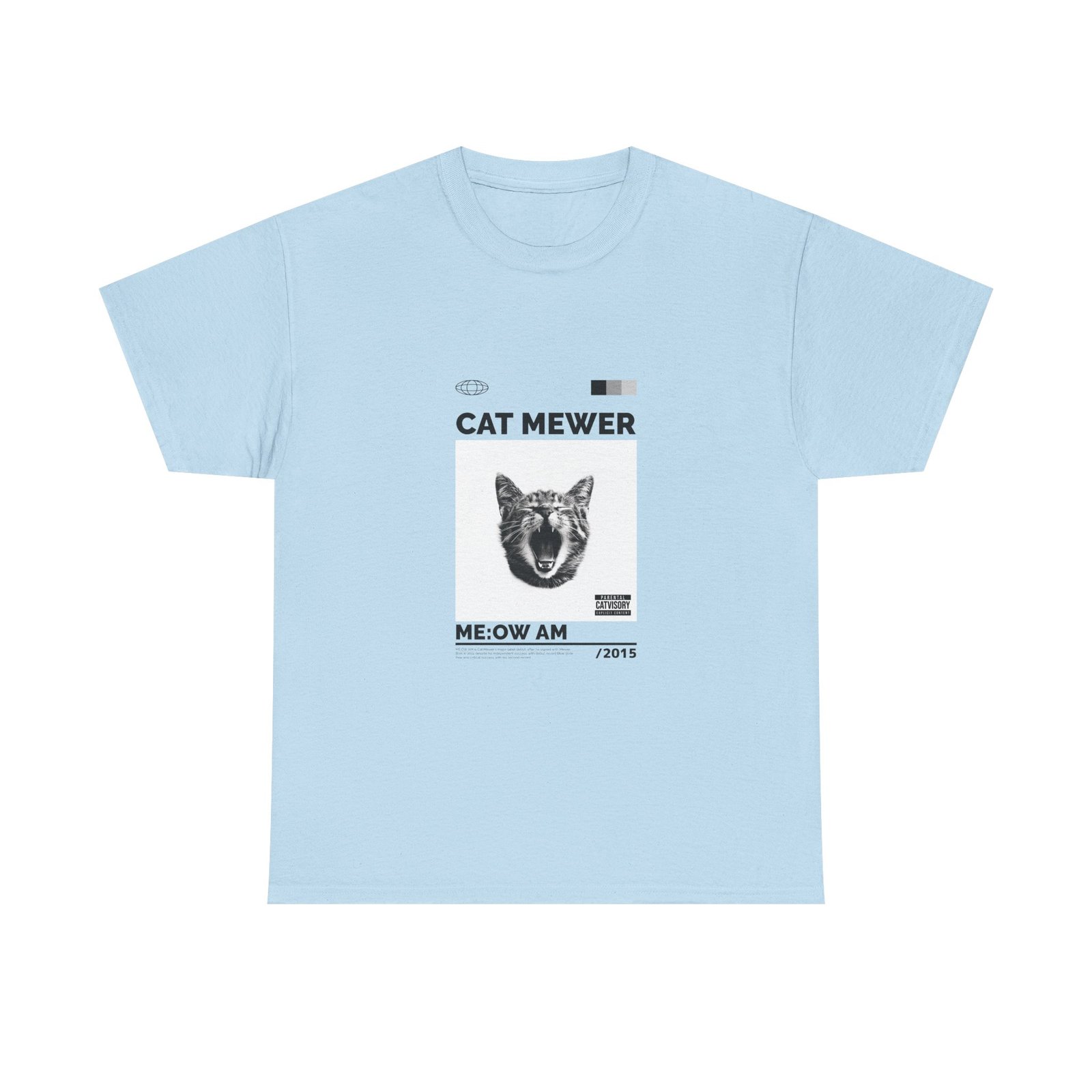Cat Mewer Screaming Feline Illustration with Expressive Pose - T-shirt - Image 9