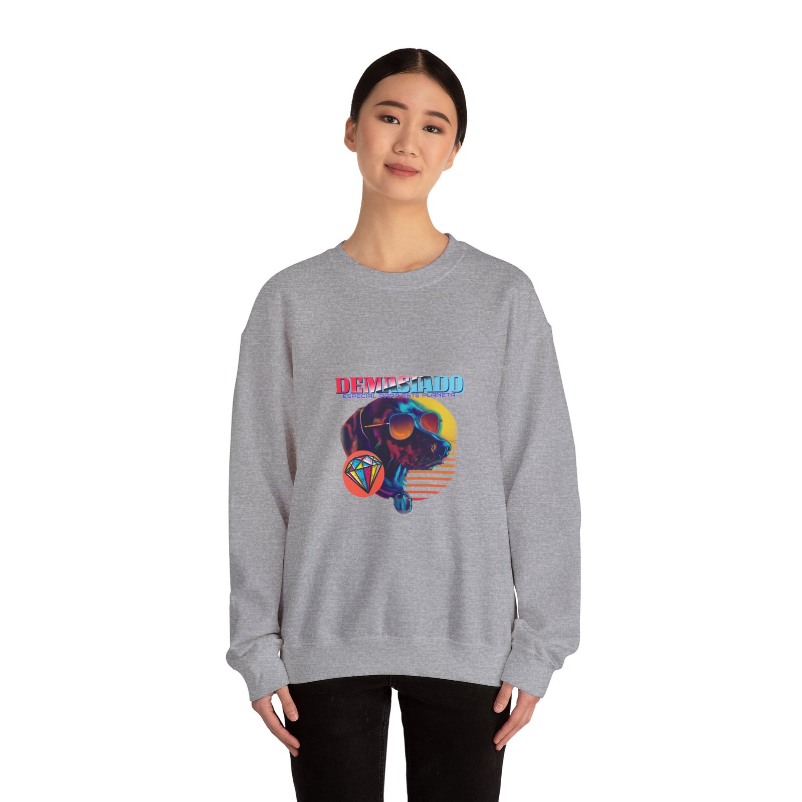 Demasiado Dog Stylish Graphic with Trendy Canine Character - Sweatshirt - Image 12