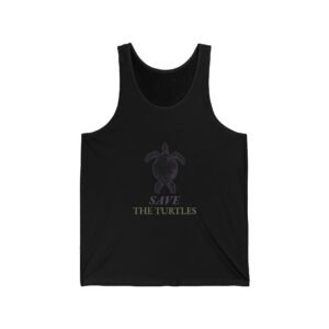 SAVE THE TURTLES Ocean Conservation Graphic Design - Tank Top