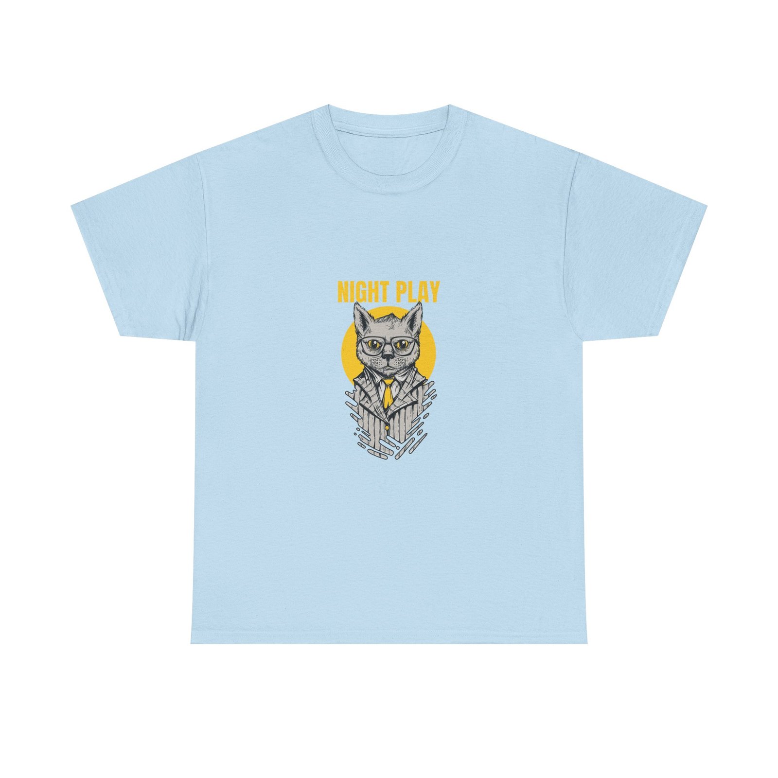 Mysterious Cat Silhouette Playing Under Moonlight - T-shirt - Image 9