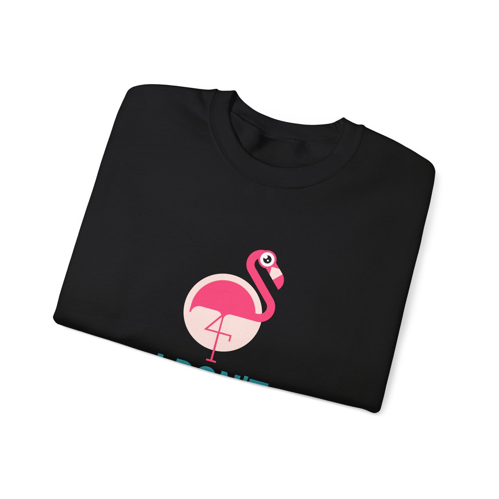 I Don’t Give A Flock Sassy Flamingo Graphic - Sweatshirt - Image 3