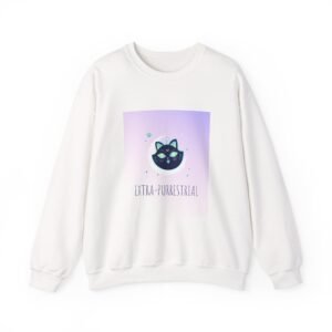 Extra Terrestrial Cat in Cosmic Space Design - Sweatshirt