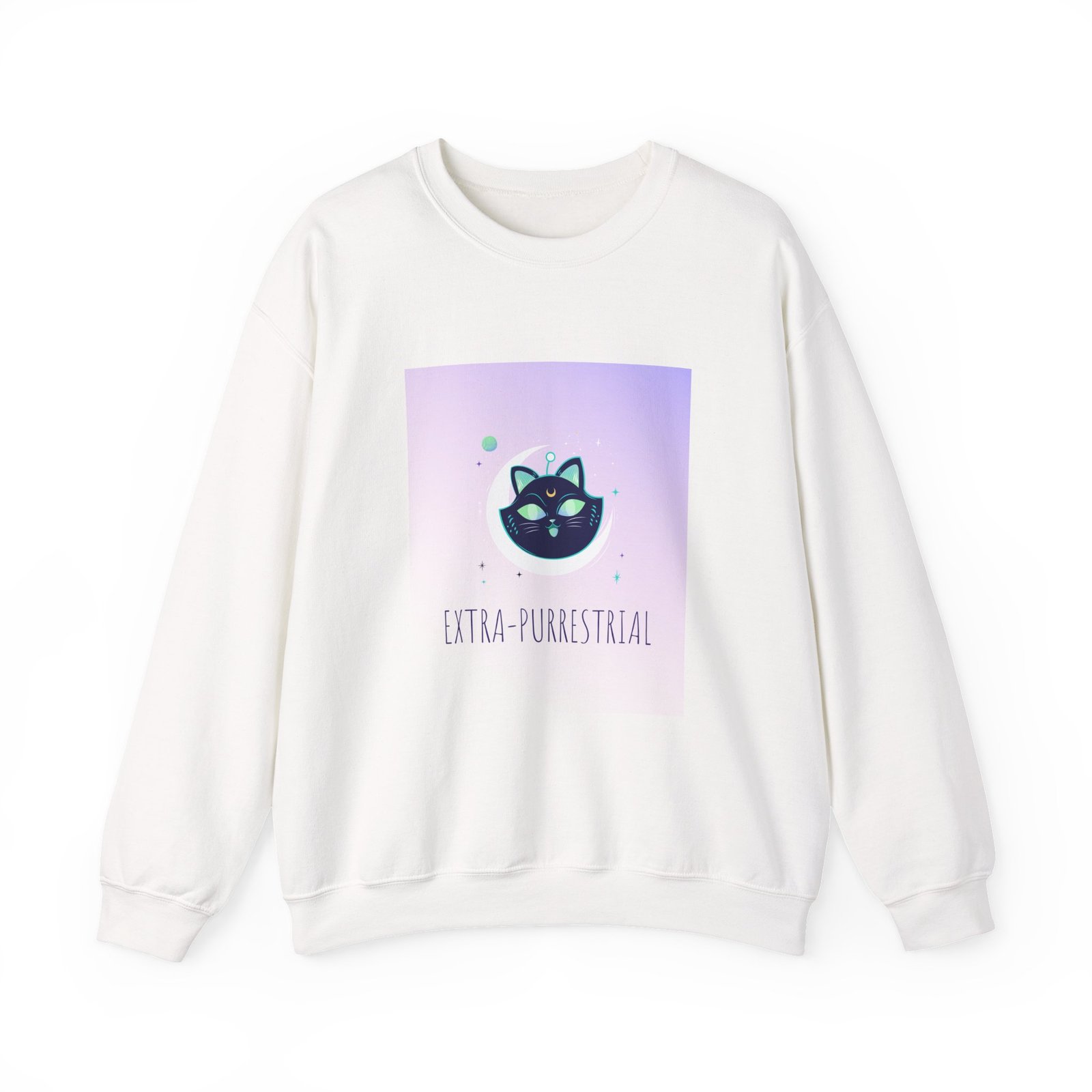Extra Terrestrial Cat in Cosmic Space Design - Sweatshirt