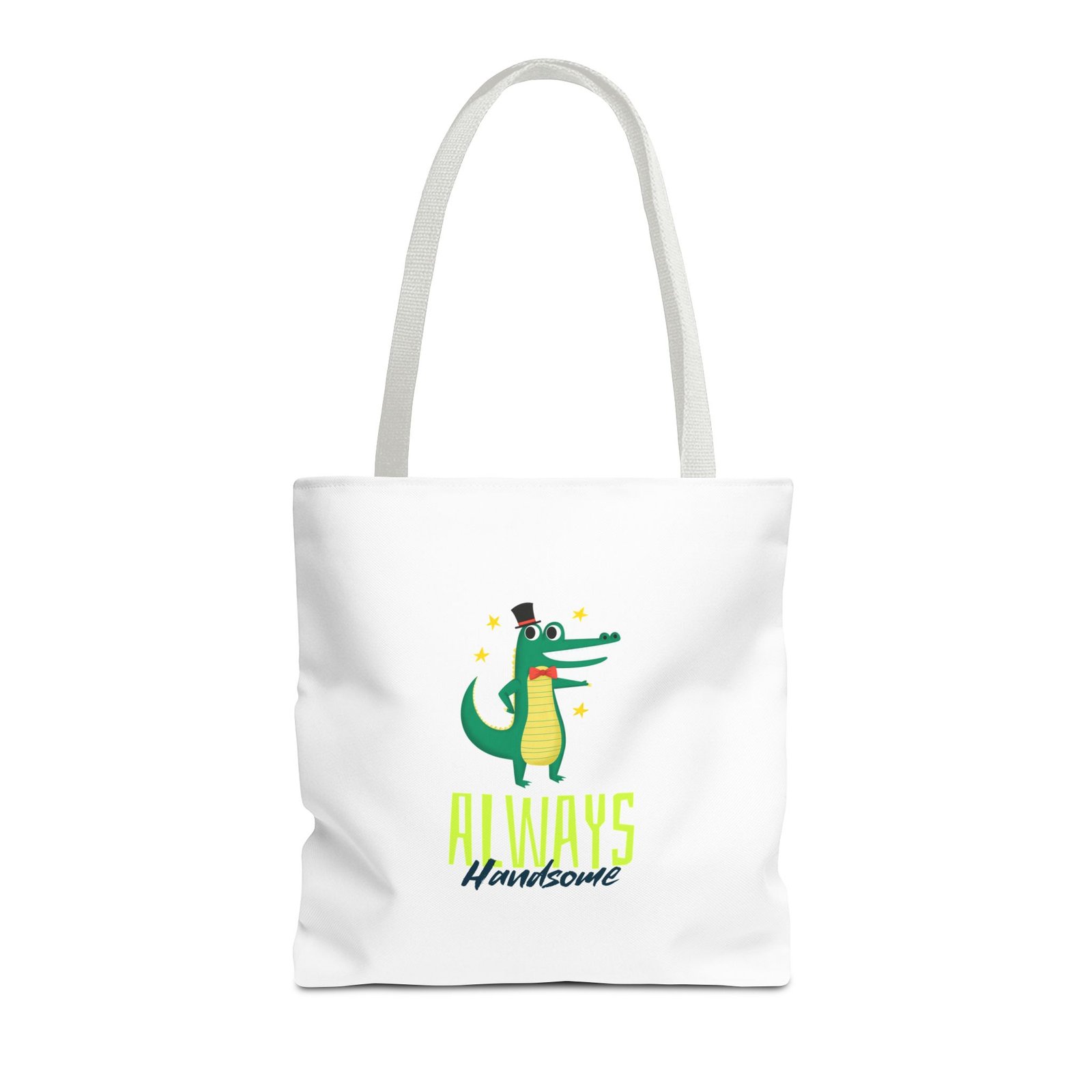 Always Handsome Crocodile Charming Illustration - Tote Bag - Image 5