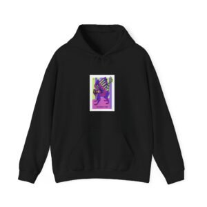 Colorful Winged Lemur Artistic Illustration - Hoodie