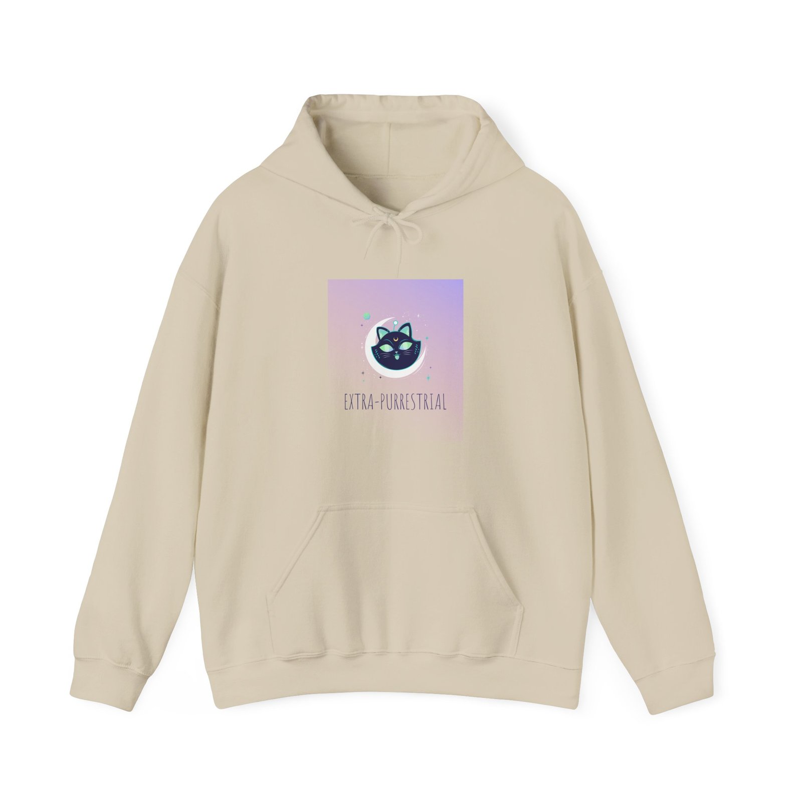 Extra Terrestrial Cat in Cosmic Space Design - Hoodie - Image 5