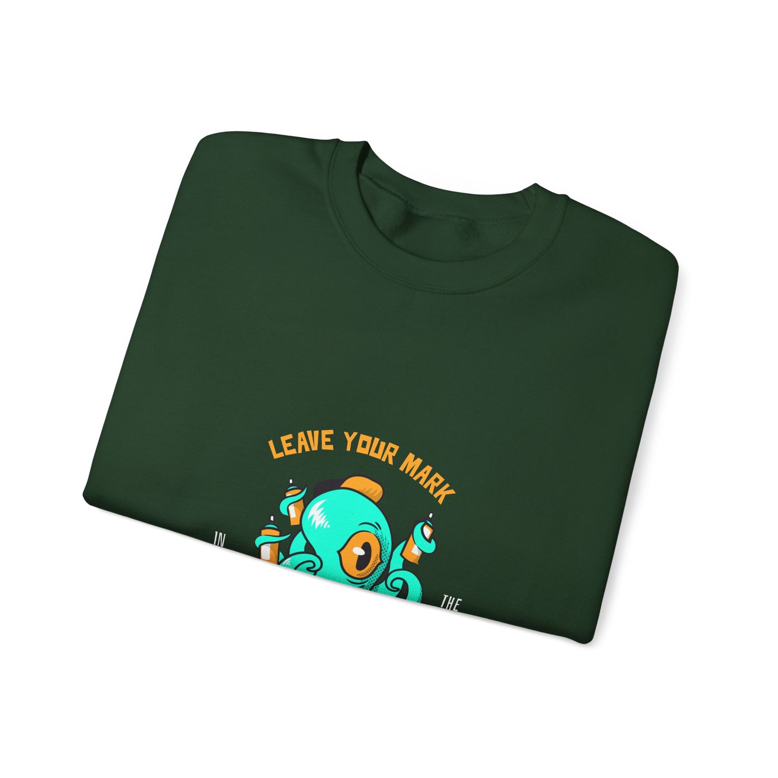 Leave Your Mark in the Streets Octopus Graffiti Art Design - Sweatshirt - Image 7