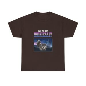 I Like This Shirt Ironically Wolf Sarcastic Graphic - T-shirt