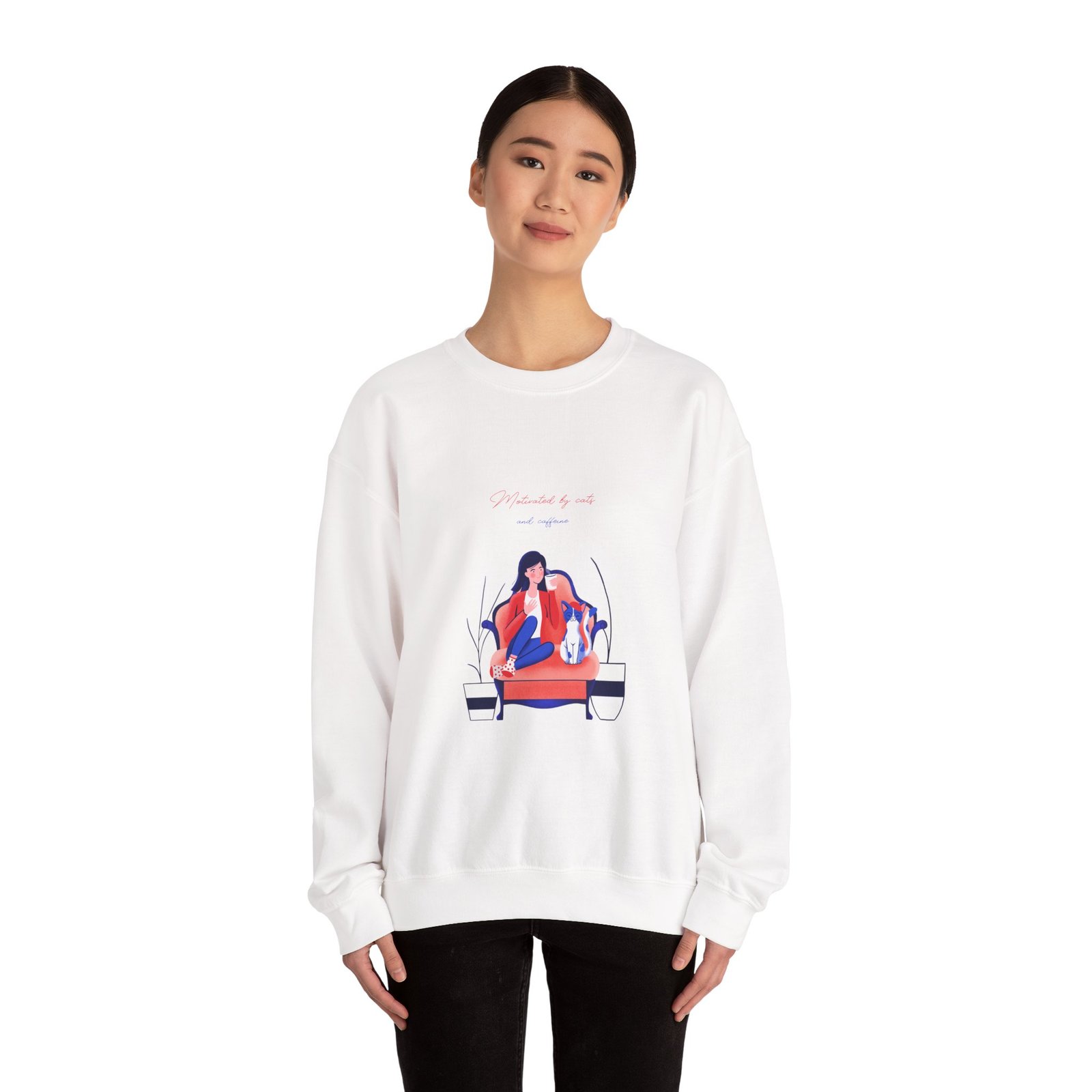 Inspirational Miracles Exist Typography with Magical Elements - Sweatshirt - Image 4