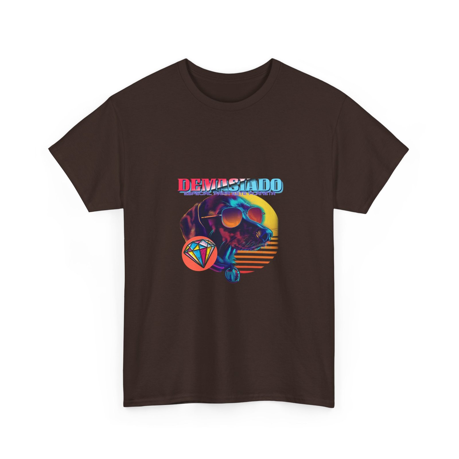 Demasiado Dog Stylish Cool Graphic Design - T-shirt - Image 3